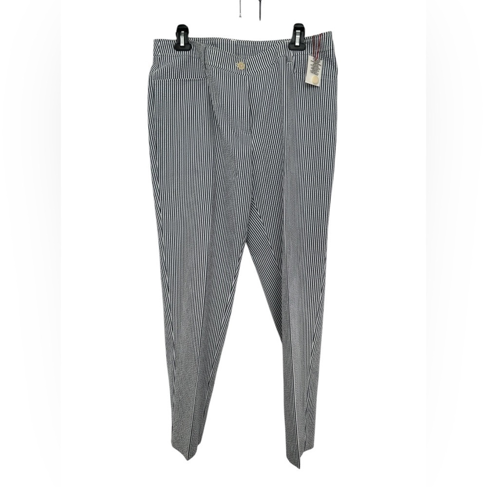 Anne Klein Pants Women Size 12 Blue White NWT